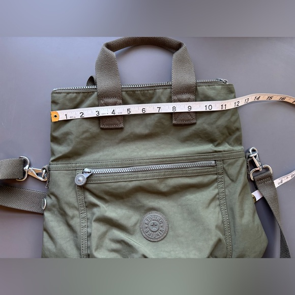 Kipling Eleva Convertible Crossbody Tote- Green - Picture 8 of 11